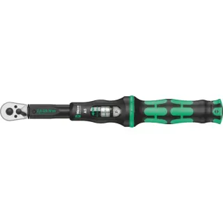 Wera Drehmomentschlüssel mit Umschaltknarre Click-Torque A 5 (schwarz/grün, Abtrieb 1/4")