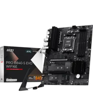 MSI PRO B840-S EVO WIFI6E, Mainboard (schwarz/silber)