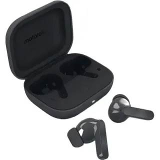 Motorola moto buds Bass Dark Shadow, Kopfhörer (schwarz, ANC, Hi-Res Audio)