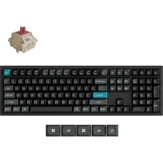 Keychron Q6 Ultra 8K, Gaming-Tastatur (schwarz, DE-Layout, Keychron Silk POM Red, Hot-Swap, Aluminiumrahmen, RGB)