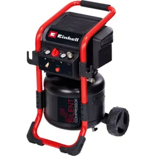 EINHELL Kompressor TE-AC 240/24 Silent (schwarz/rot, 1.500 Watt)