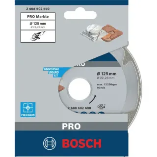 Bosch Professional PRO Marble Diamanttrennscheibe, Ø 125mm (Bohrung 22,23mm)