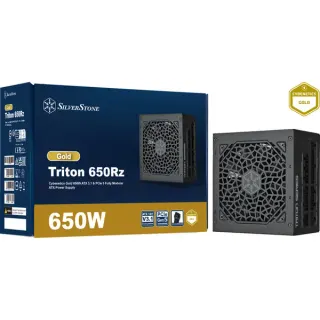 SilverStone Triton 650Rz, PC-Netzteil (schwarz, 1x 12-Pin High Power GPU, 2x PCIe, Kabelmanagement, 650 Watt)