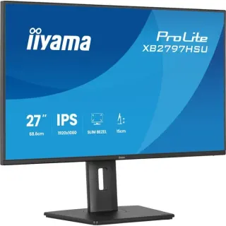 iiyama ProLite XB2797HSU-B1, LED-Monitor (68.6 cm (27 Zoll), schwarz (matt), FullHD, IPS, HDMI, DP, USB-Hub, erg. Standfuß, 120Hz Panel)