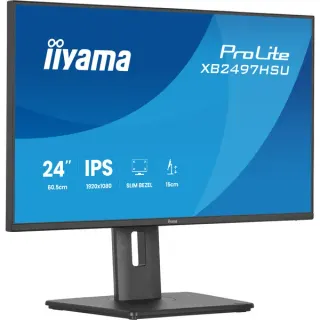 iiyama ProLite XB2497HSU-B1, LED-Monitor (60.5 cm (23.8 Zoll), schwarz (matt), FullHD, IPS, HDMI, DP, USB-Hub, erg. Standfuß, 120Hz Panel)