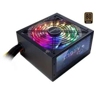 Inter-Tech Argus RGB-500W II, PC-Netzteil (schwarz, 1x PCIe, 500 Watt)