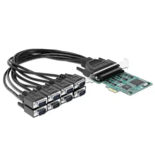 DeLOCK PCIe Karte> 8xSeriell RS-232 DB9, Schnittstellenkarte