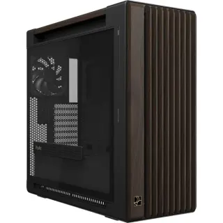 ASUS PROART PA602 WALNUT WOOD TG PWM MODERN BLACK, Tower-Gehäuse (braun/holz, Tempered Glass)