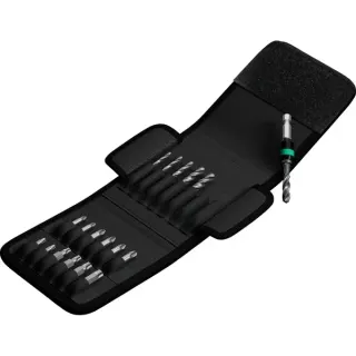 Wera 848/851/867/19 Metallspiralbohrer- & Bit-Satz (schwarz, 1/4", 19-teilig)