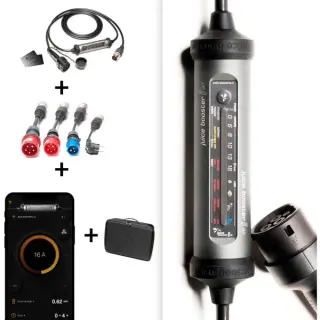 Juice Technology JUICE BOOSTER 3 air Country EU Traveller Set, Wallbox (anthrazit/schwarz, 1,4 - 11 kW, 3,1 Meter Kabel)