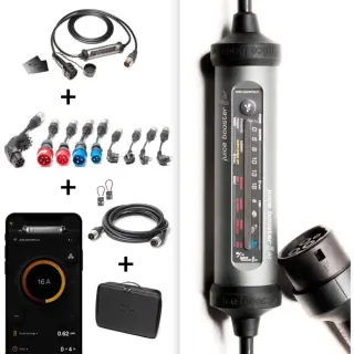 Juice Technology JUICE BOOSTER 3 air MASTER Traveller Set, Wallbox (anthrazit/schwarz, 1,4 - 11 kW, 8,1 Meter Kabel)