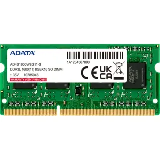 ADATA DIMM 8 GB DDR3-1600, Arbeitsspeicher (ADDS1600W8G11-S)