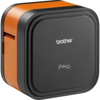 Brother P-touch E920BT CUBE Pro, Etikettendrucker (schwarz/orange)