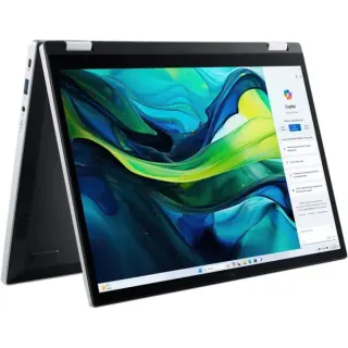 Acer Aspire Go Spin 14 (AGSP14-31PT-37F6), Notebook (silber, Intel® Core™ 3 N355, Intel® Graphics, 16 GB LPDDR5, 512 GB (512 GB SSD), Windows 11 Home)