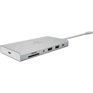 Razer USB-C Dock - Mercury, Dockingstation (silber, USB-A, USB-C, Gigabit LAN, HDMI, PD)