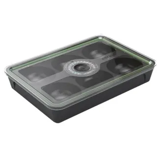 Gozney Pizzaballen-Box, Behälter (schwarz/transparent, mit Deckelthermometer)
