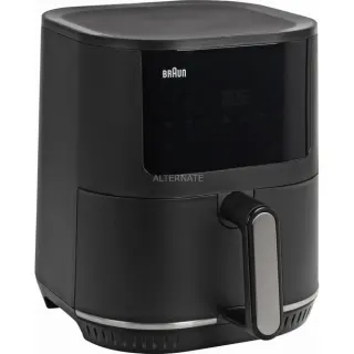Braun Heißluftfritteuse MultiFry 5 HF5030 (schwarz/silber, 1.700 Watt, Korb 6,0 Liter)