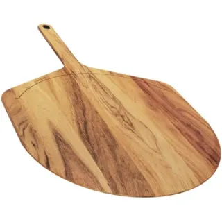 Gozney Akazienholz Pizzaschieber & Servierbrett L, 14", Schneidebrett (für Pizzen bis ca. Ø 35cm)