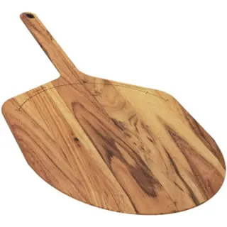 Gozney Akazienholz Pizzaschieber & Servierbrett M, 12", Schneidebrett (für Pizzen bis ca. Ø 30cm)