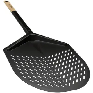 Gozney Balance Pizzaschieber M, 12", perforiert, Grillbesteck (schwarz, für Pizzen bis ca. Ø 30cm)