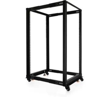 Alphacool ES 19" Open Frame Serverrack , Rack, Server-Gehäuse (schwarz, 25 Höheneinheiten)