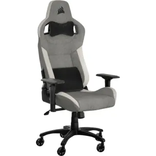 Corsair T3 Rush Gaming-Stuhl (grau/weiß, mit Stoffbezug (2023))