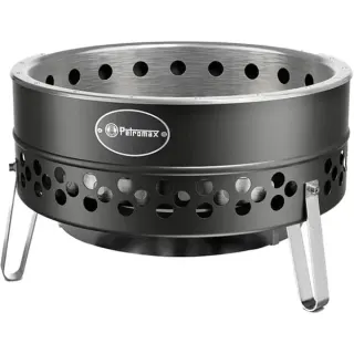 Petromax Feuerschale Tyropit Black Edition, Feuerstelle (schwarz/edelstahl, Ø 57cm)
