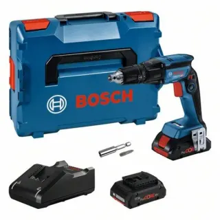 Bosch Professional Akku-Trockenbauschrauber GTB 18V-45 Professional (blau/schwarz, 2x Akku ProCORE18V 4,0Ah, in L-BOXX)