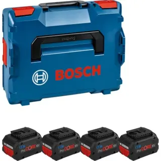Bosch Professional Akku ProCORE 18V 5.5Ah Professional, 4 Stück (blau/schwarz, L-BOXX, AMPShare Alliance)