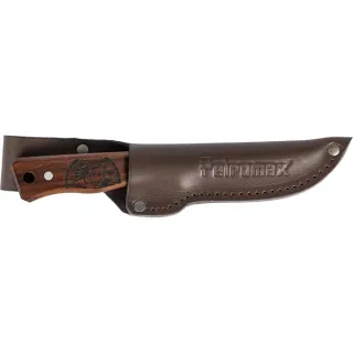 Petromax Bushcraft Messer 10,5cm (Griff aus Walnussholz, mit Ledertasche)