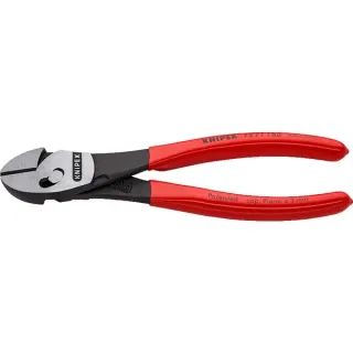 KNIPEX TwinForce Hochleistungs-Seitenschneider, Schneid-Zange (rot, 7371180)