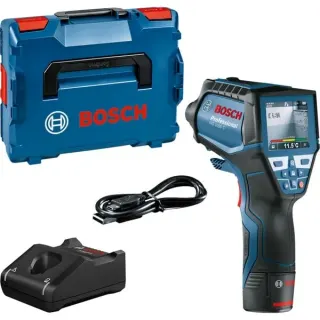 Bosch Professional Thermodetektor GIS 1000 C Professional L-Boxx (blau/schwarz, Li-Ionen-Akku 1,5 Ah, in L-BOXX)