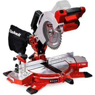EINHELL Power X-Change Akku-Kapp-und Gehrungssäge TE-MS 18/210 Li-Solo, 18Volt, Kapp- und Gehrungssäge (rot/schwarz, ohne Akku und Ladegerät)