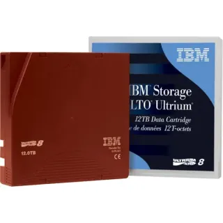 IBM LTO8 Medium 30 TB, Streamer-Medium (dunkelrot)