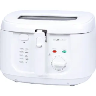 Clatronic Fritteuse FR 3771 (weiß, 1.800 Watt, Ölbehälter 2,5 Liter)