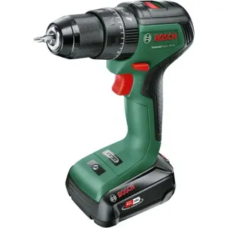 Bosch Heimwerken & Garten Akku-Schlagbohrschrauber UniversalImpact 18V-60 (grün/schwarz, Li-Ionen Akku 2,0Ah, Koffer, POWER FOR ALL ALLIANCE)