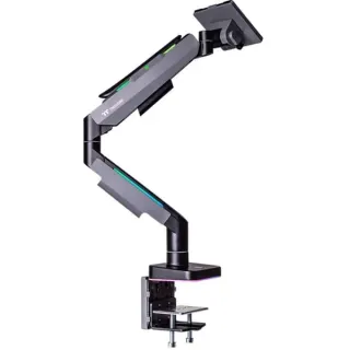 Thermaltake Single RGB Gaming Monitor Arm, Monitorhalterung (schwarz, für Monitore 17" - 49")