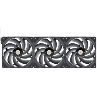 Thermaltake TOUGHFAN EX14 Pro High Static Pressure PC Cooling Fan – Swappable Edition, Gehäuselüfter (schwarz, 3-Fan Pack, 140 mm)