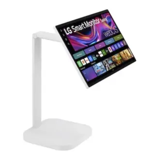 LG Smart Monitor Swing 32U889SA-W, LED-Monitor (80 cm (32 Zoll), weiß, UltraHD/4K, IPS, Touchscreen, Standfuß mit Rollen)