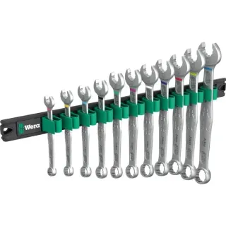 Wera 9640 Magnetleiste 6003 Joker 1, 11-teilig, Schraubenschlüssel (Ringmaulschlüssel-Satz)