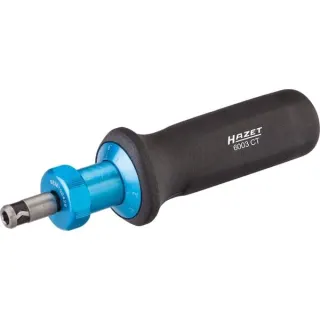 Hazet Drehmoment-Schraubendreher 6003CT, 1/4" (schwarz/blau, 1 - 6 Nm, 1/4" Bitaufnahme)