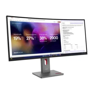 Lenovo ThinkVision P40WD-40, LED-Monitor (100.8 cm (39.7 Zoll), schwarz, WUHD, IPS-Black, Curved, HDMI, DP, Thunderbolt, USB-C, 120Hz Panel)