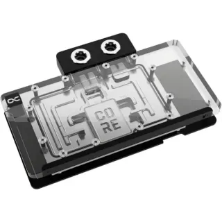 Alphacool Core RX 9070 XT Steel Legend, Wasserkühlung (transparent/chrom, inkl. Backplate)