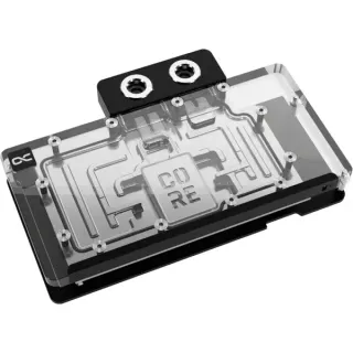 Alphacool Core RX 9070 XT Swift + Quicksilver, Wasserkühlung (transparent/chrom, inkl. Backplate)
