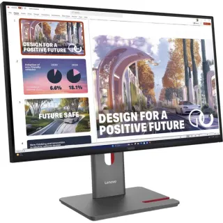 Lenovo ThinkVision P27QD-40, LED-Monitor (68.6 cm (27 Zoll), schwarz, QHD, IPS, HDMI, DP, USB-C, USB-Hub, KVM, 120Hz Panel)