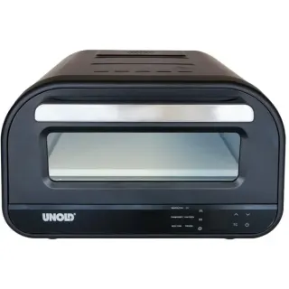 Unold Pizzaofen Don Luigi (schwarz, 1.700 Watt, für Pizzen bis ca. Ø 30cm)