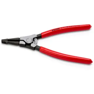 KNIPEX Montagezange für Sprengringe auf Wellen 45 11 170 (rot, Länge 170mm, gerade)