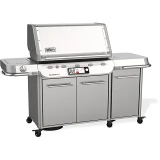 Weber Gasgrill Summit FS38X S Smart, Edelstahl (edelstahl, mit CRAFTED Basis-Rahmen und Sear Zone)