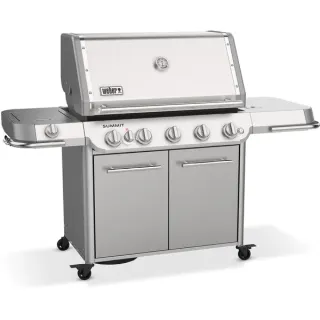 Weber Gasgrill Summit FS38 S, Edelstahl (edelstahl, mit CRAFTED Basis-Rahmen und Sear Zone)