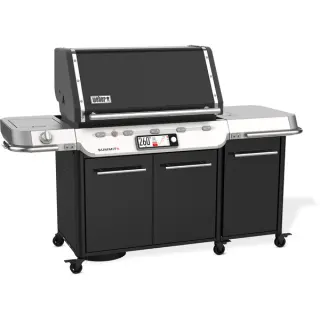 Weber Gasgrill Summit FS38X E Smart, Black (schwarz/edelstahl, mit CRAFTED Basis-Rahmen und Sear Zone)